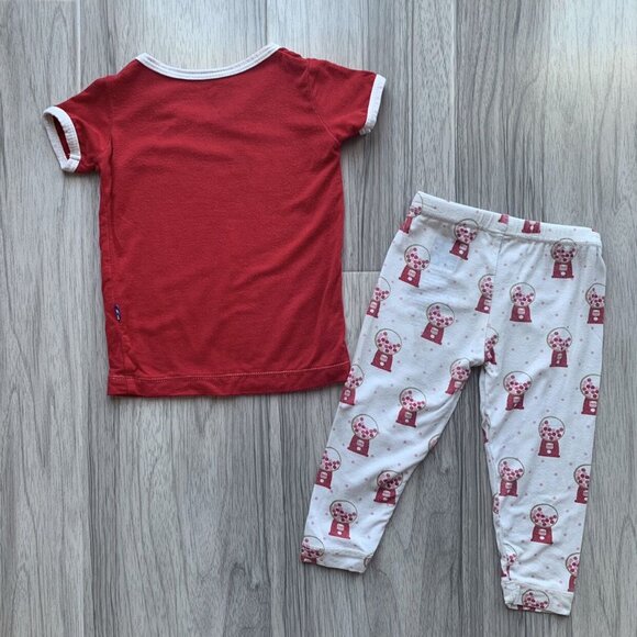 Kickee Pants Bubblegum Bamboo Pajamas - Picture 9 of 11